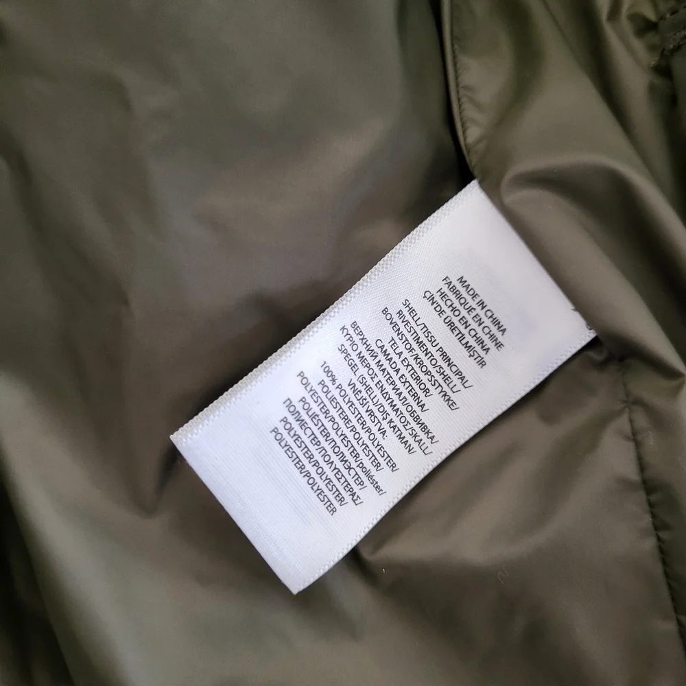 Polo Ralph Lauren Zip Down Combat Green Raincoat Jacket - Picture 8 of 8